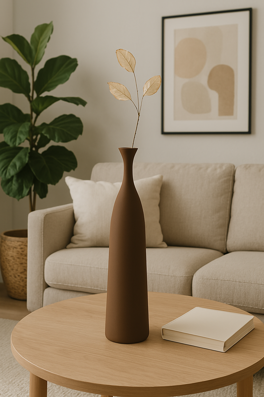 Premium Ristic Matte Finish Vases ( Set of 5)