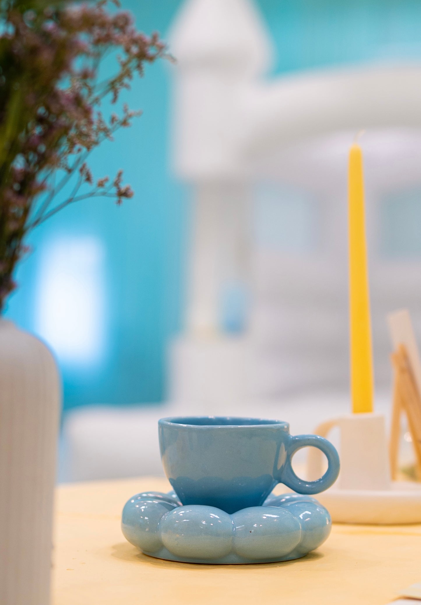 Bubble Cup & Saucer - Sunflower Set
