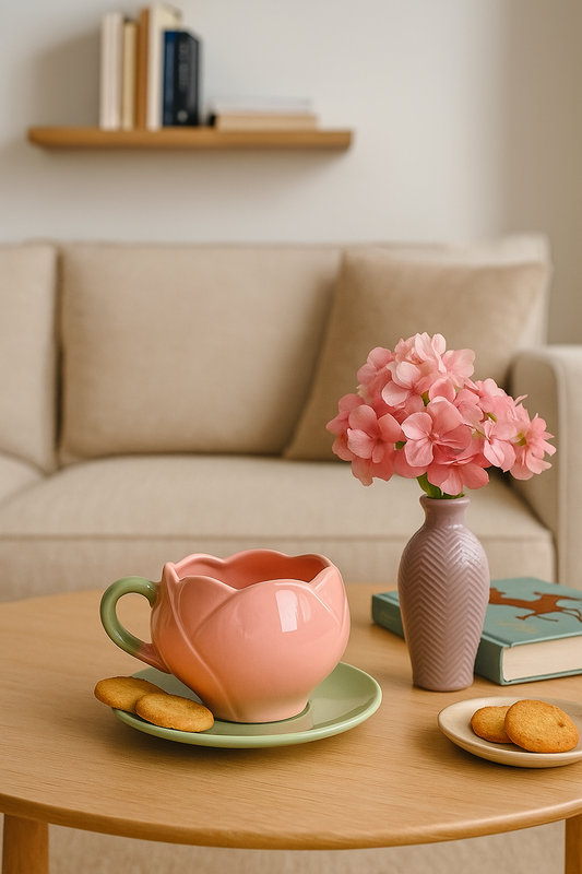 Tulip Glaze Cup & Saucer