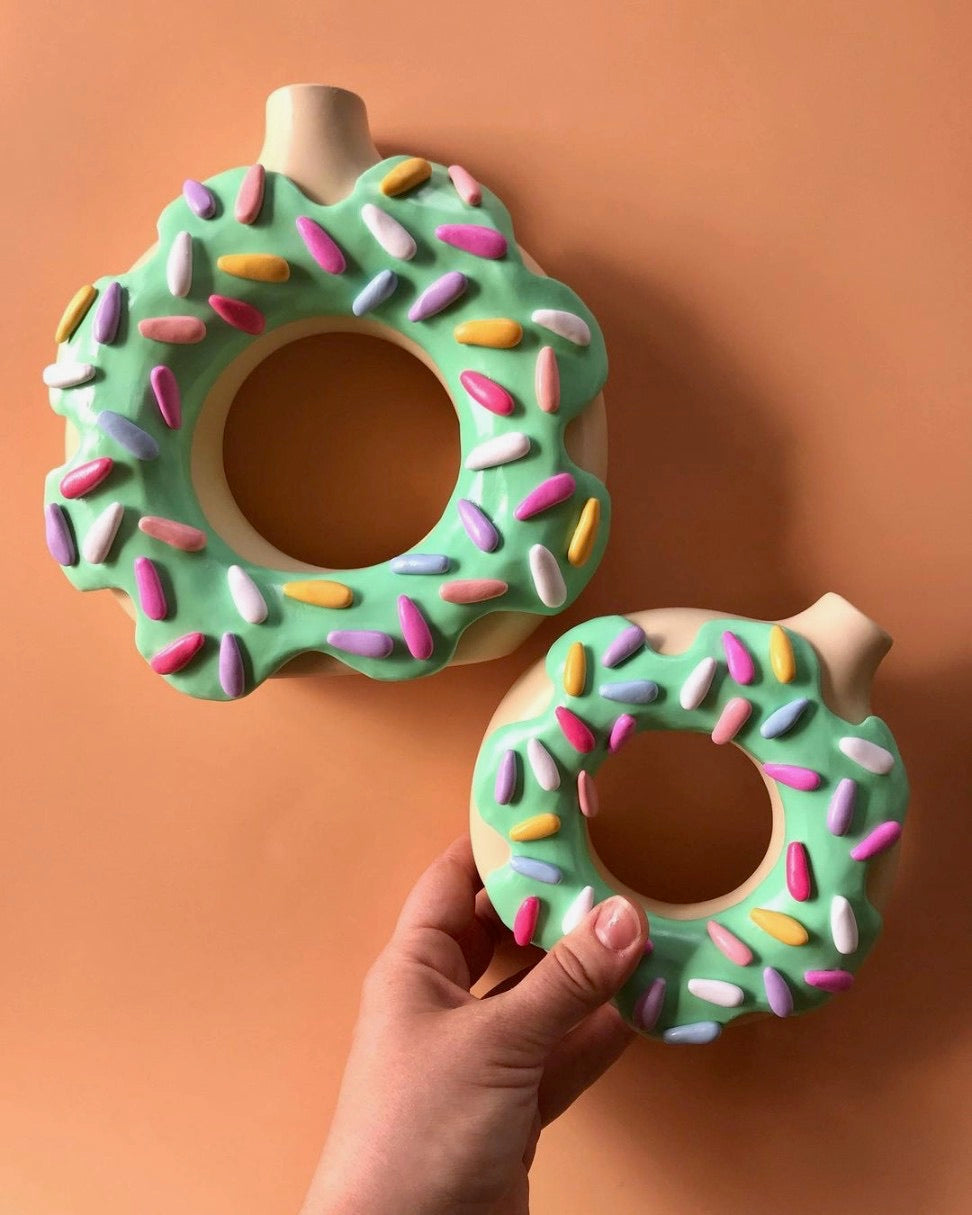 Sprinkle Donut Vase