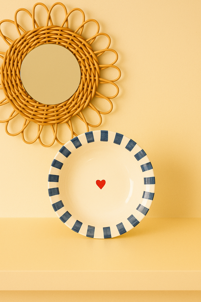 Heart Pasta Plate