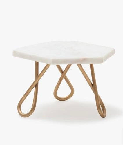Hexa Marble Mini Cake Stand