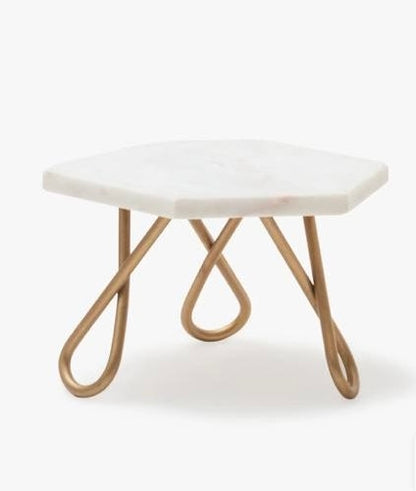 Hexa Marble Mini Cake Stand