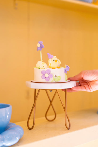 Hexa Marble Mini Cake Stand