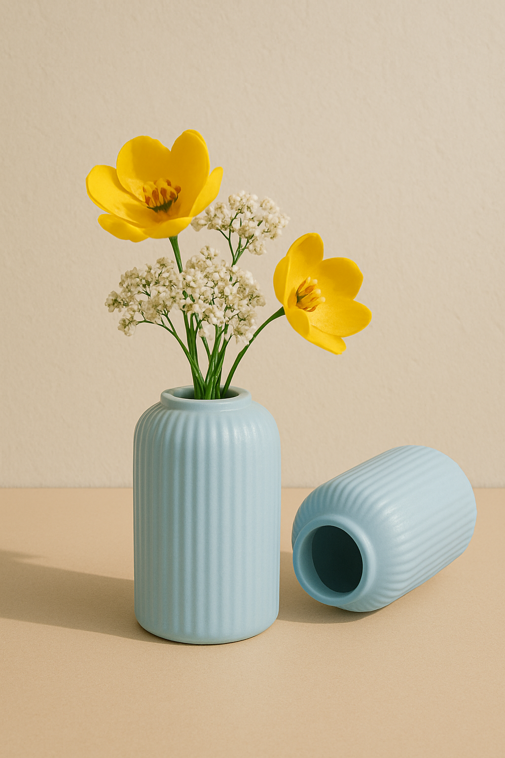 Elan Vase | Ribbed Short Vase