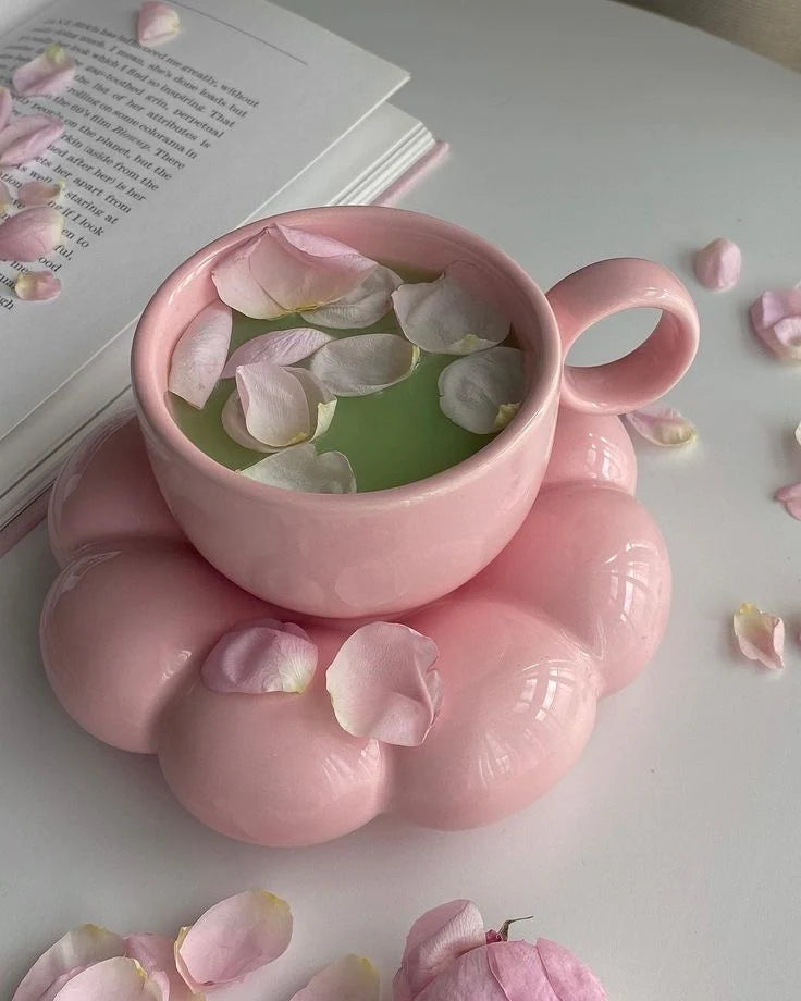 Bubble Cup & Saucer - Sunflower Set