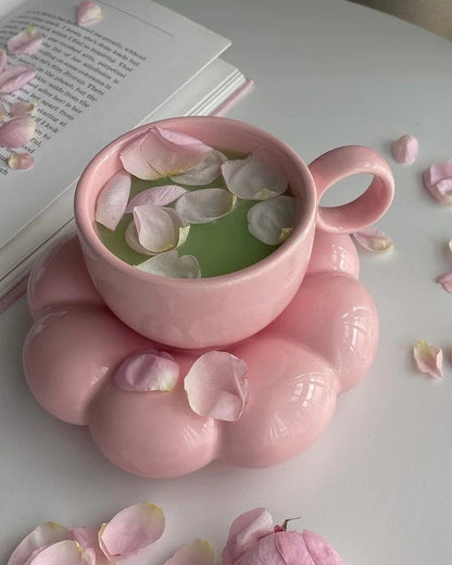 Bubble Cup & Saucer - Sunflower Set