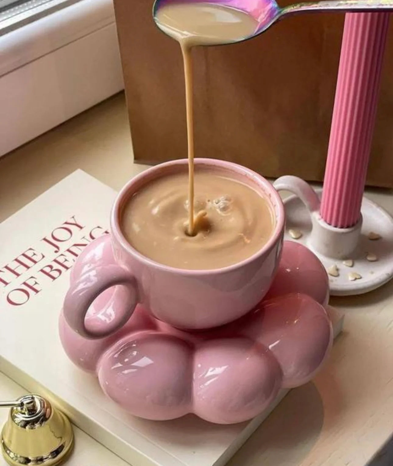 Bubble Cup & Saucer - Sunflower Set