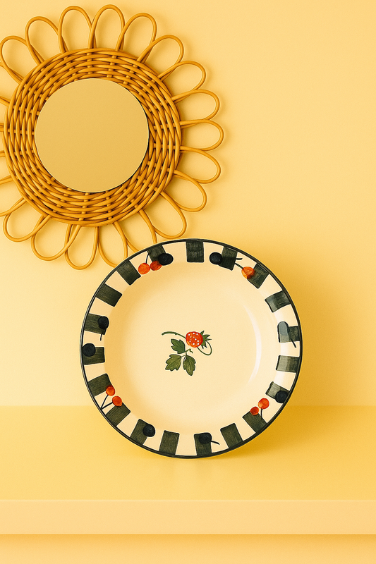 Berry Stripe Pasta Plate