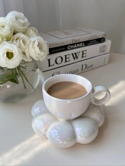 Bubble Cup & Saucer - Sunflower Set