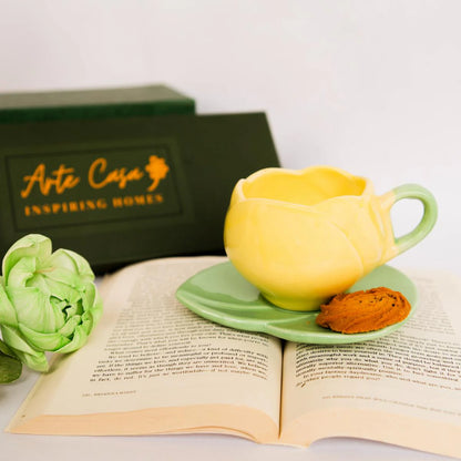 Tulip Glaze Cup & Saucer