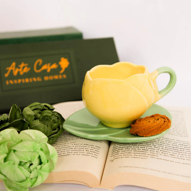 Tulip Glaze Cup & Saucer