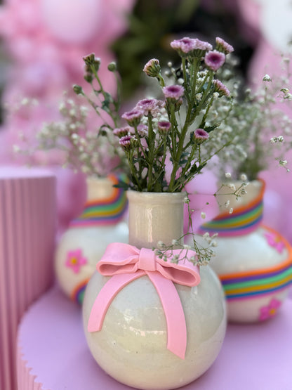 Decorative Bow Vase ( Set of 2)