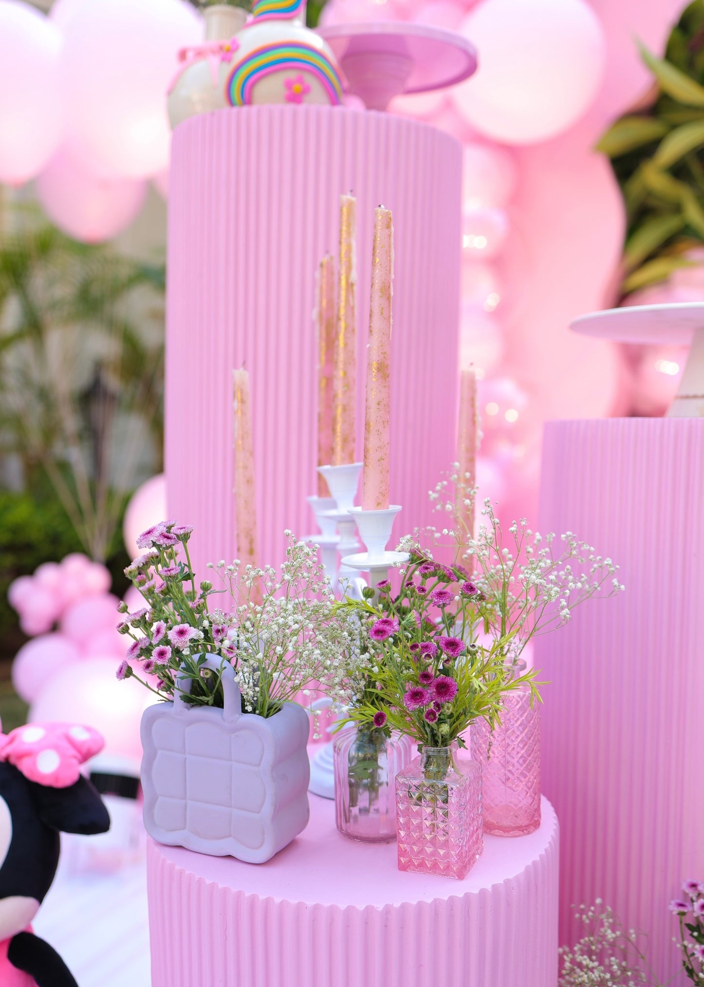 Mini Bag Flower Vase - Lavender